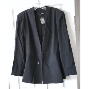 DENIM 24/7 BLACK WOMENS BLAZER SIZE 22W NWT